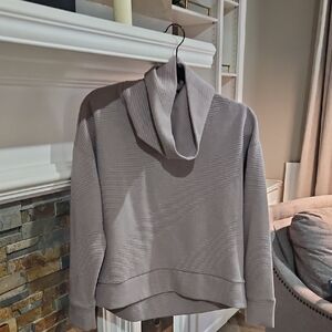 Balance Collection Taupe Cowl Neck Sweater